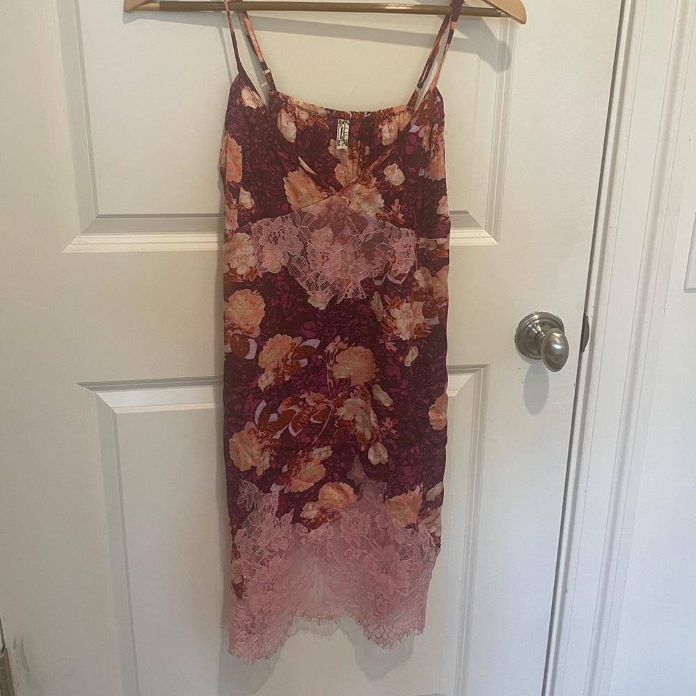 Free people floral slip dress